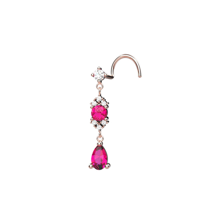 Gold nose stud – elegant and comfortable fit