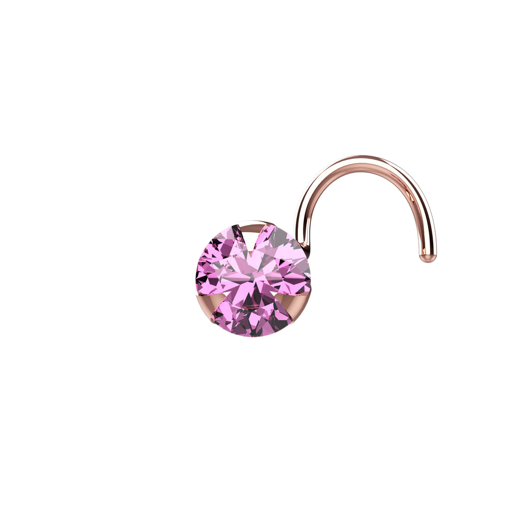 Simple gold nose piercing