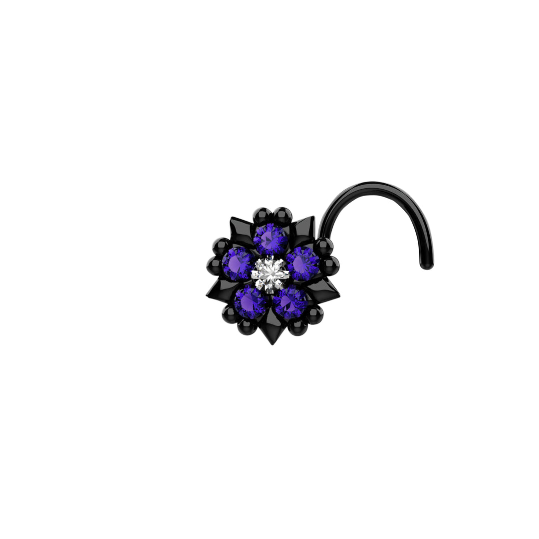 Traditional Indian nose piercing