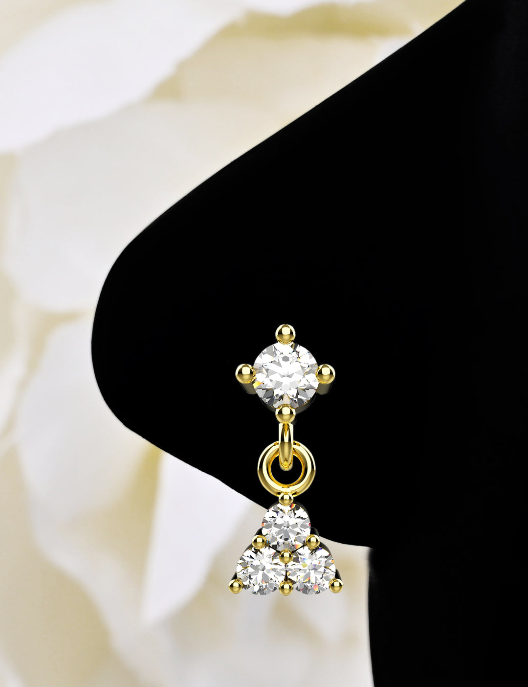 dangle nose stud – trendy and stylish nose jewelry