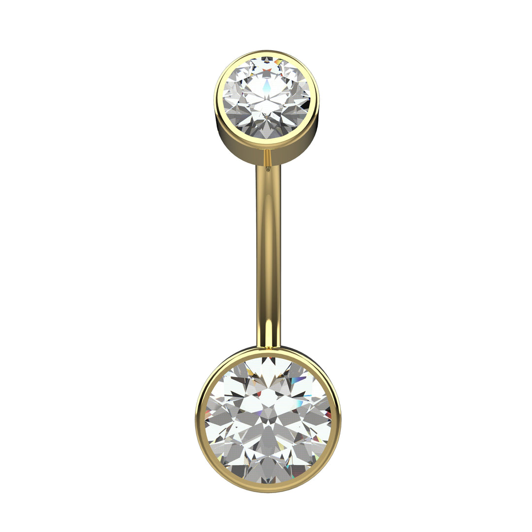 Elegant gold navel ring – lightweight and comfy