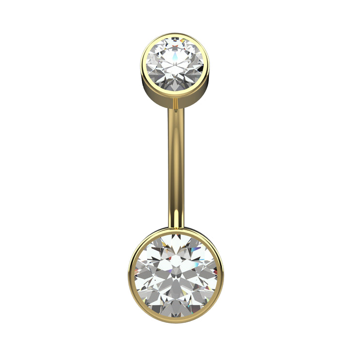Elegant gold navel ring – lightweight and comfy