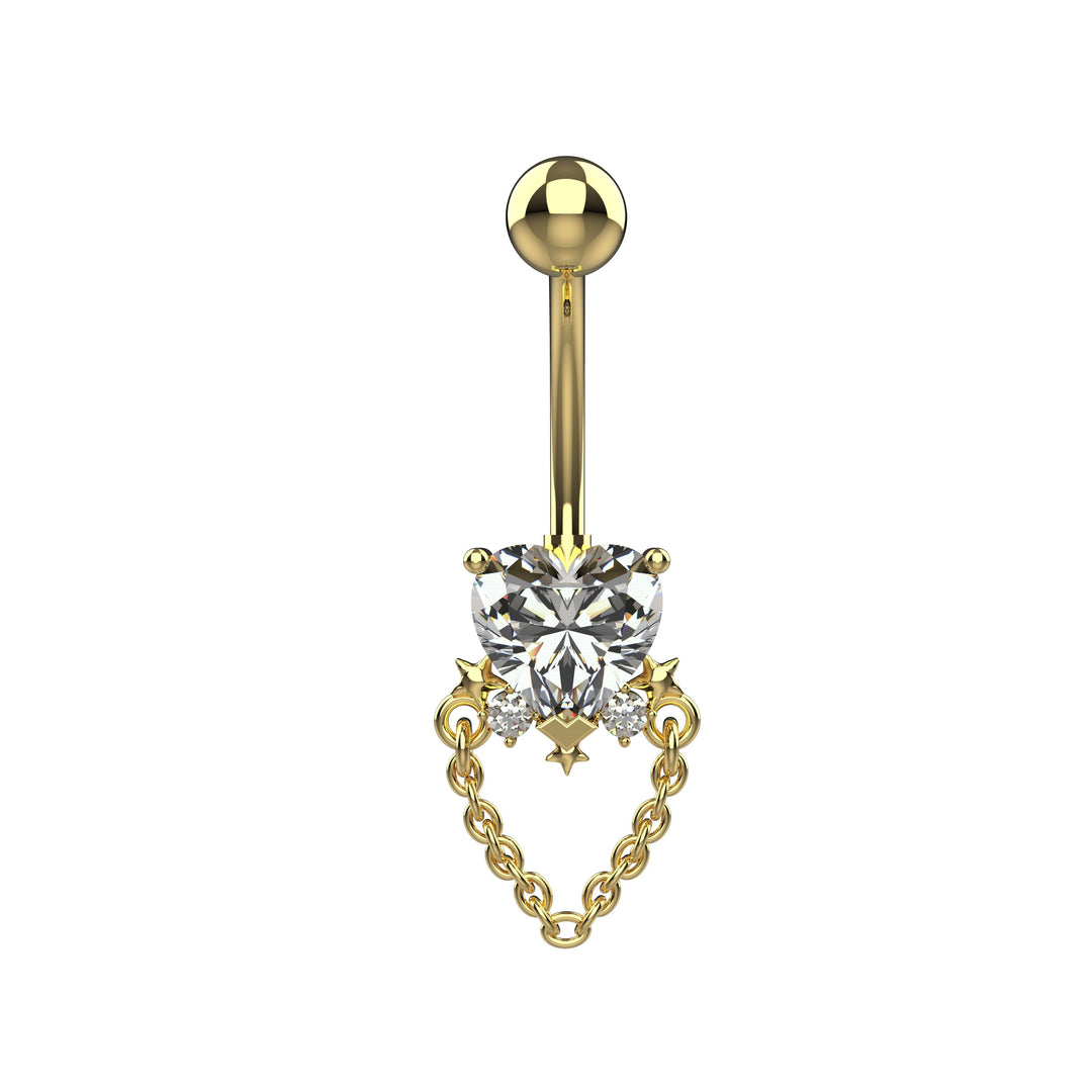 Lightweight belly ring – elegant and secure