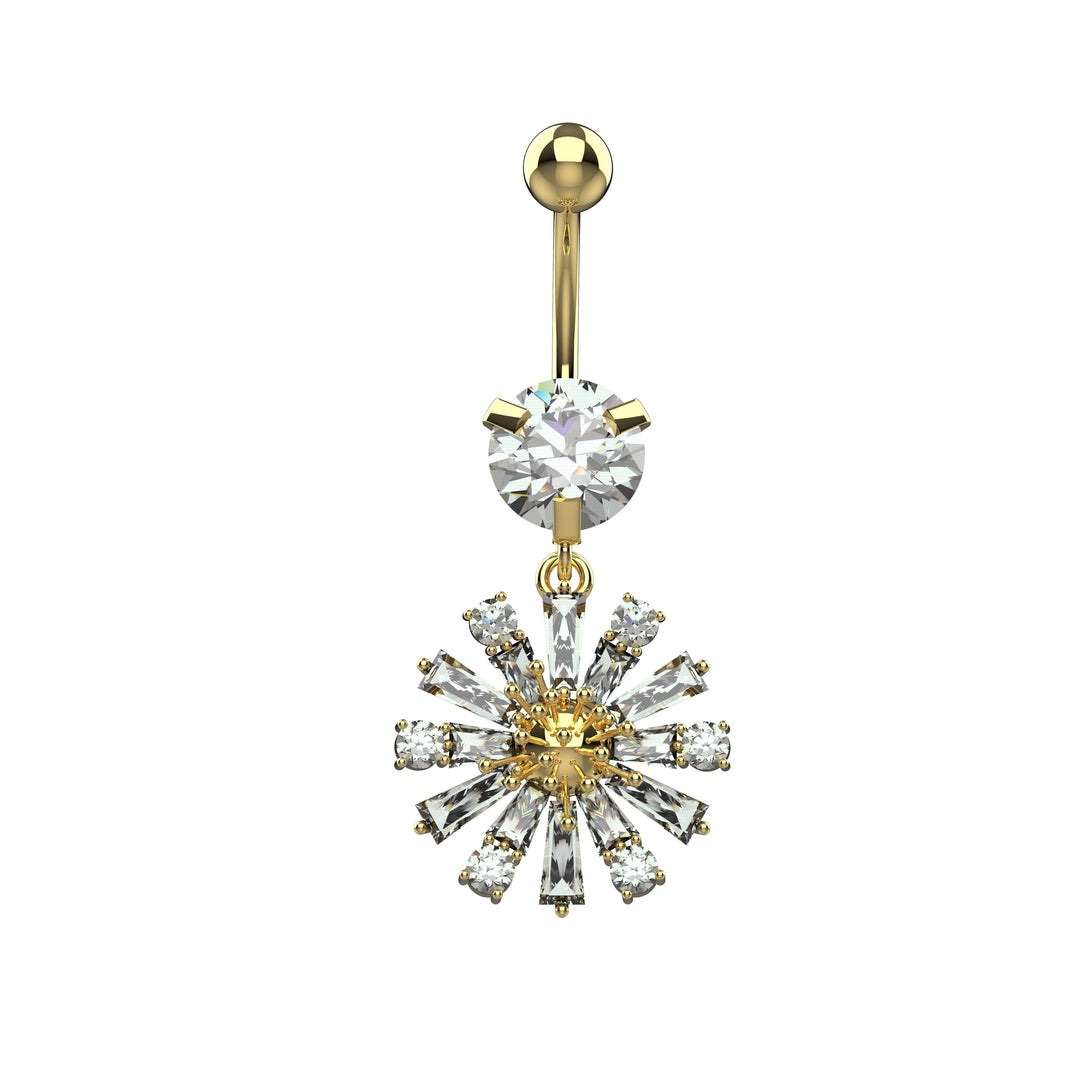 Chic belly button ring – gold body jewelry