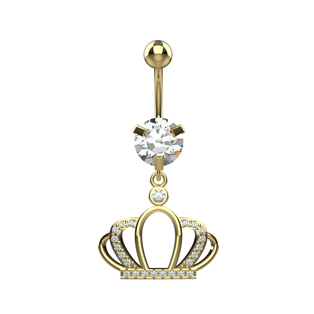 Curved Barbell Belly Rings – Body Piercing Jewelry for Women