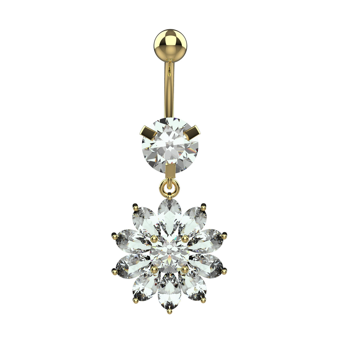 Floating navel ring for women – stylish and secure