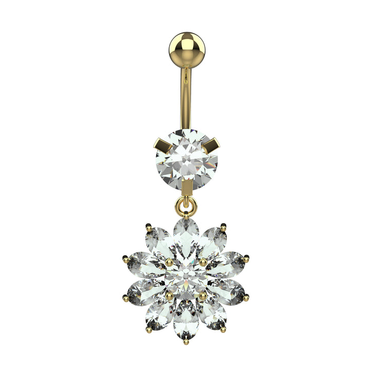 Floating navel ring for women – stylish and secure