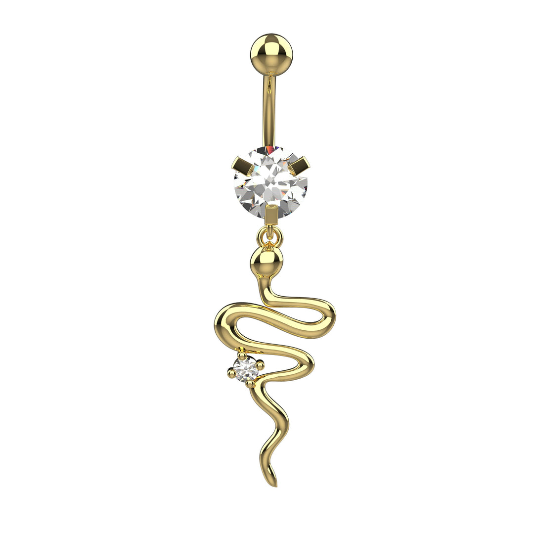 14G floating navel ring for women – elegant design
