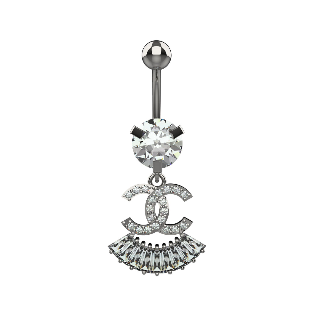 Chanel belly ring – luxury floating navel jewelry