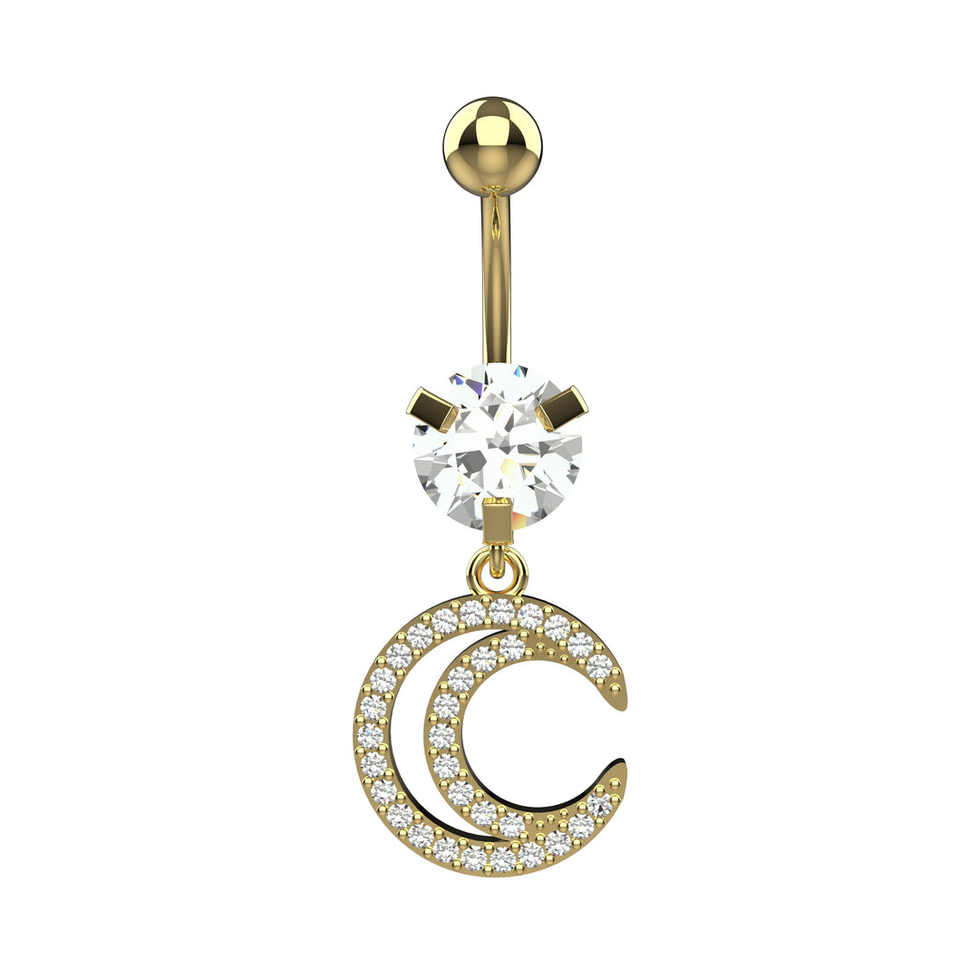 Floating navel jewelry – stylish belly ring for women piercings