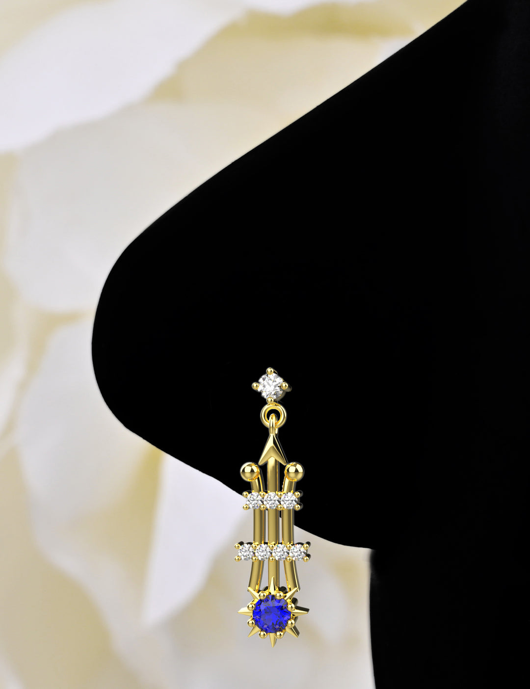 Indian dangle nose ring