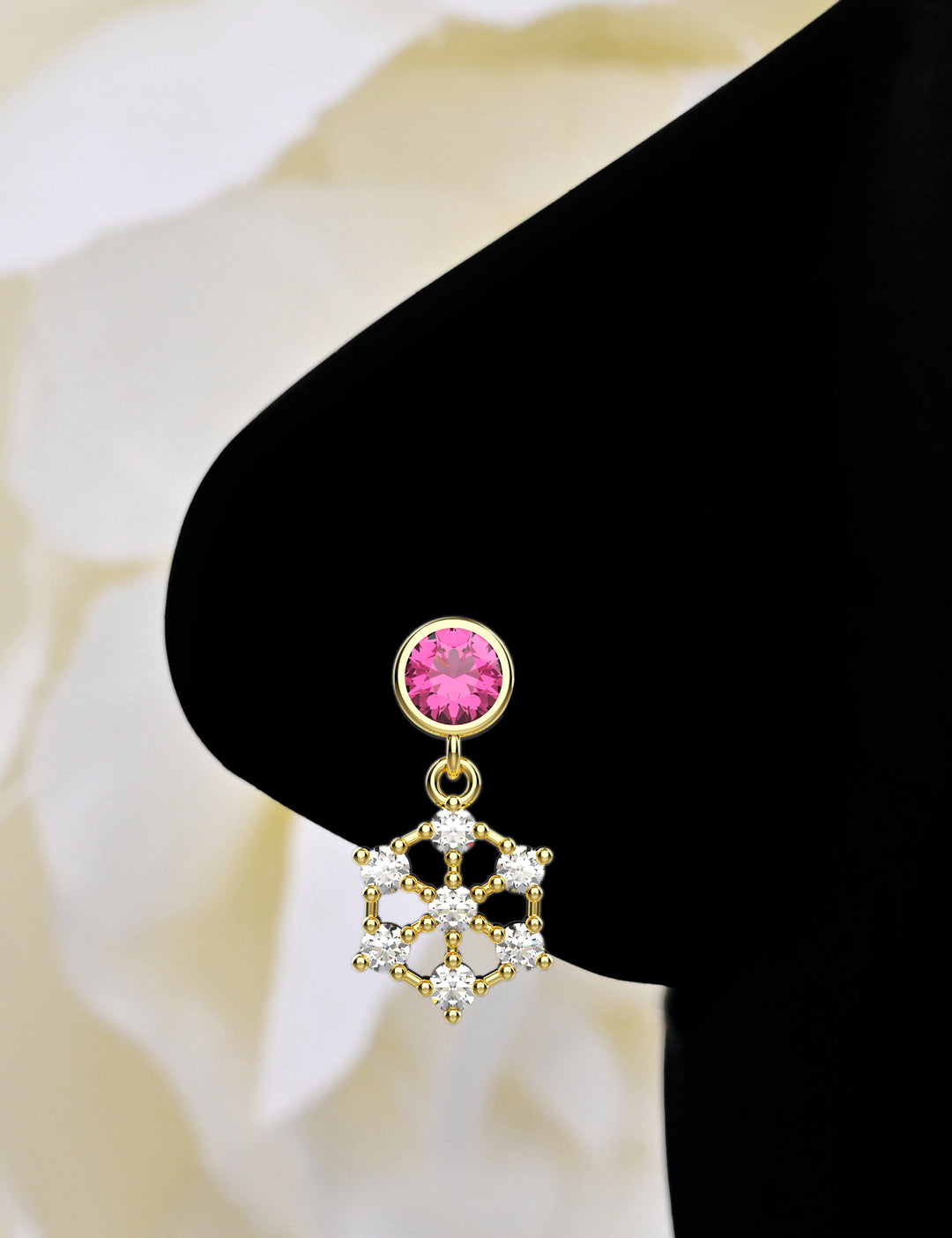 Snowflake Indian nose ring