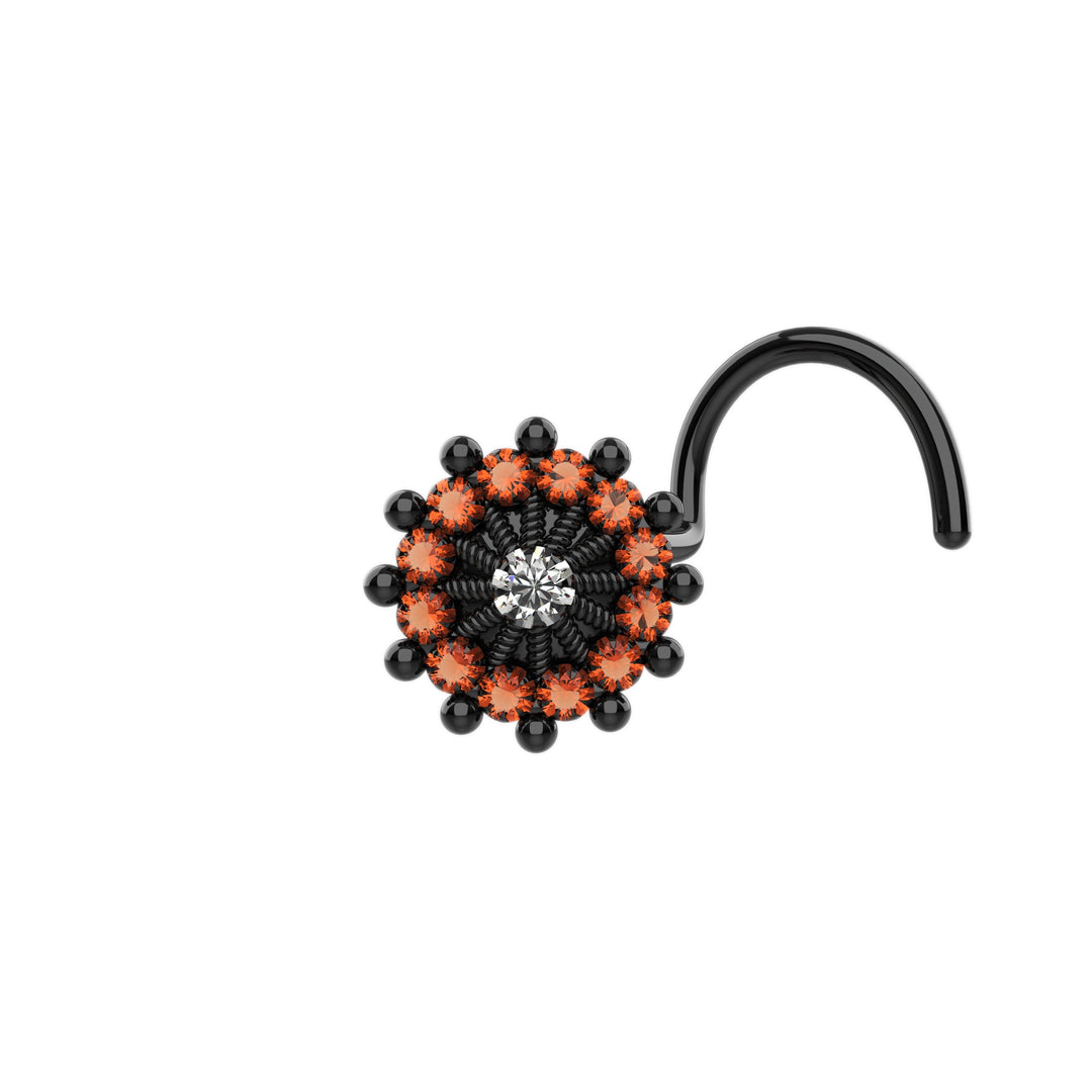 vibrant nose stud and ring set – perfect for a bold statement