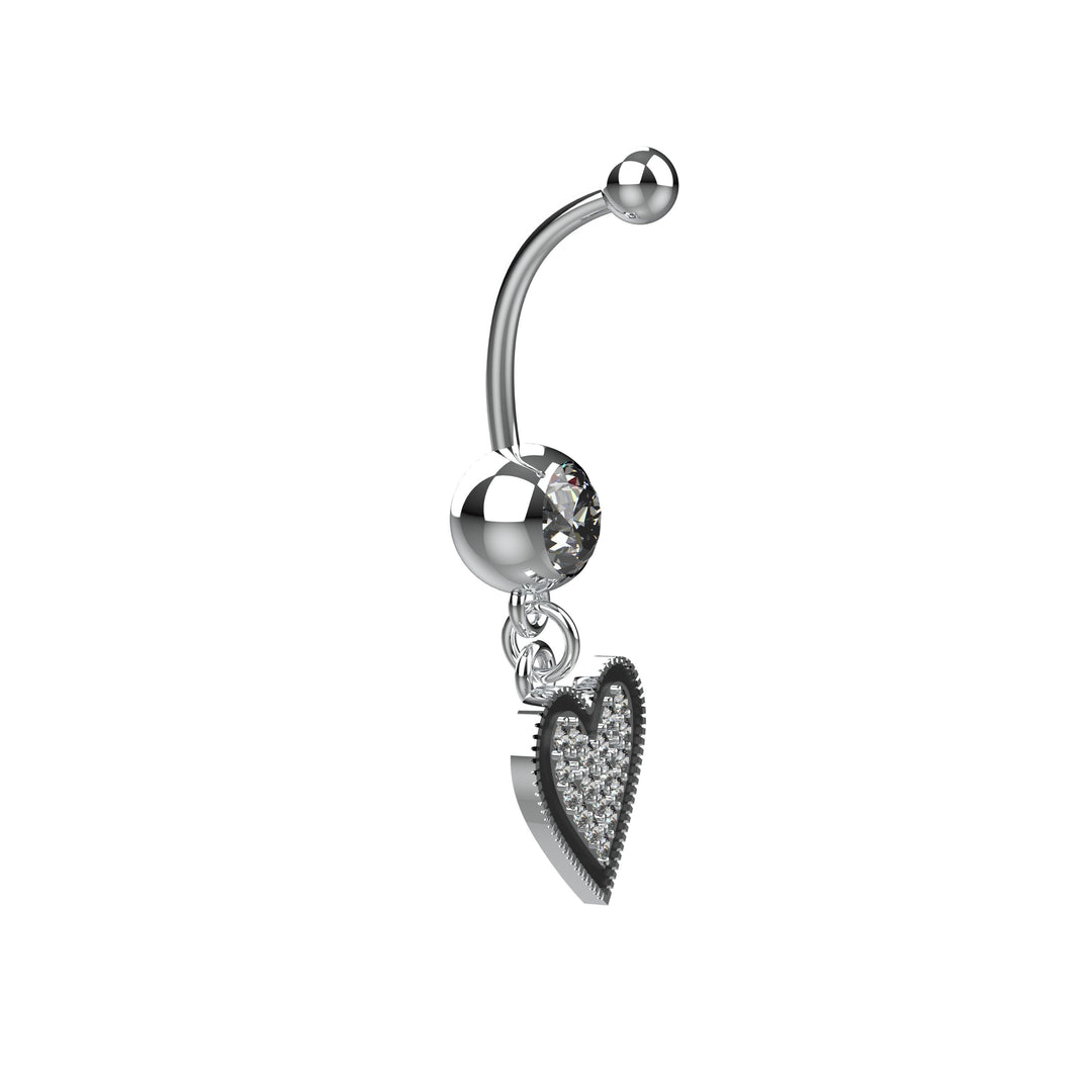 Elegant floating belly ring – stylish and secure