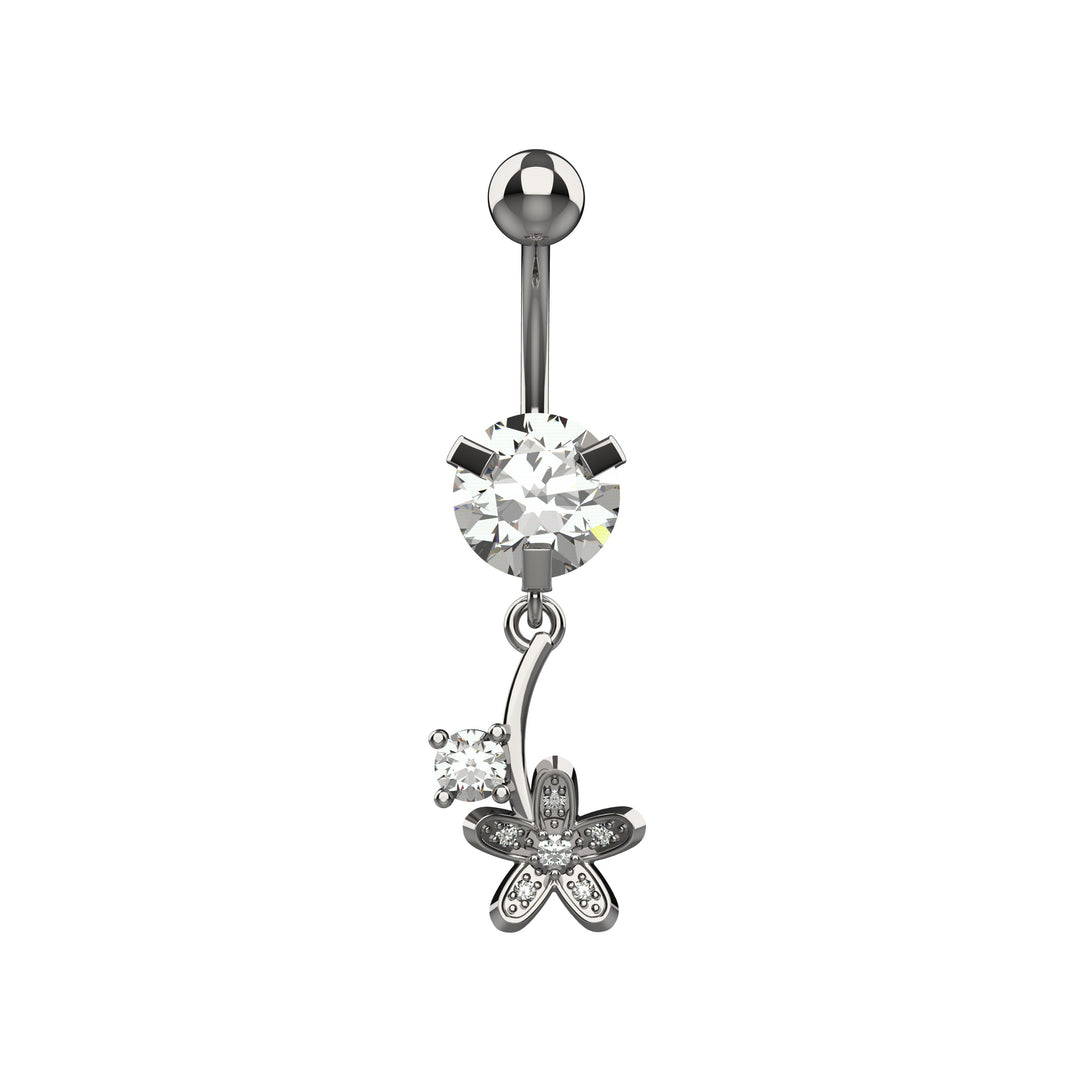 Gold Floating Navel Ring – Elegant women's belly Rings