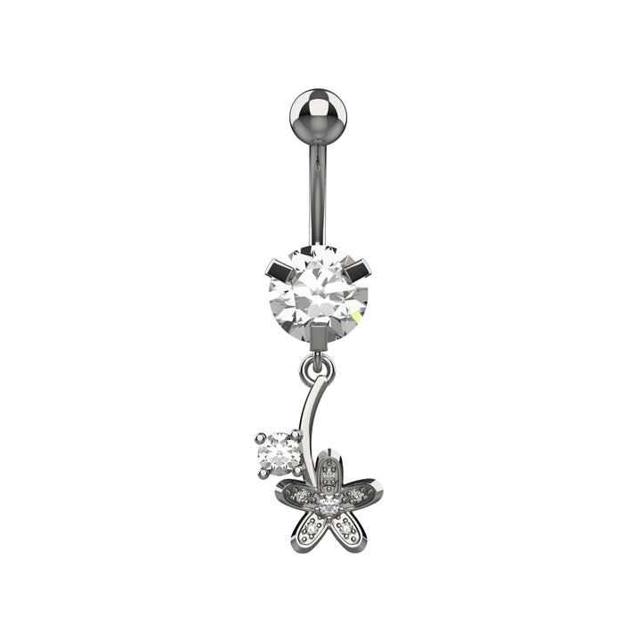 Gold Floating Navel Ring – Elegant women's belly Rings