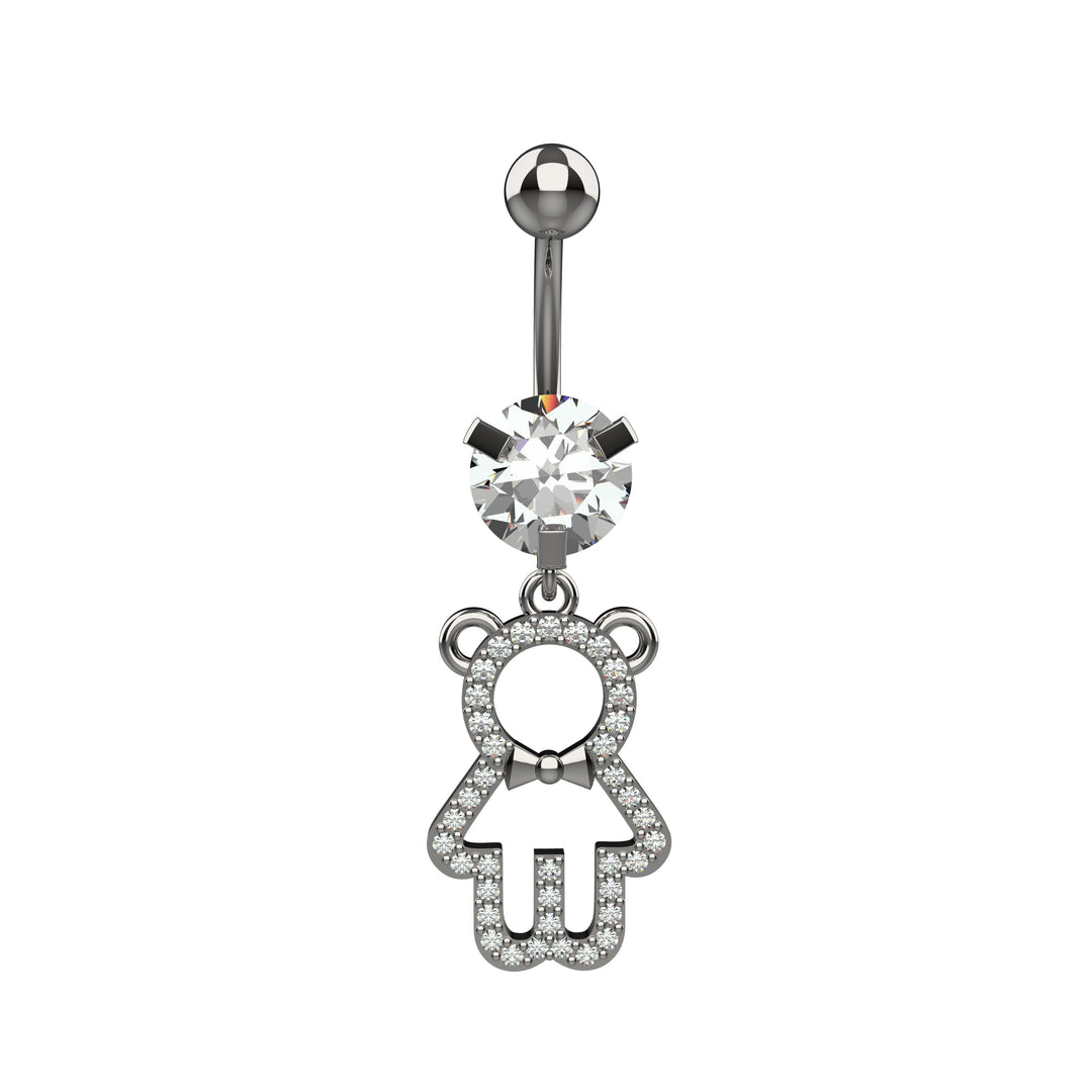 Elegant belly button jewelry – gold & silver finish