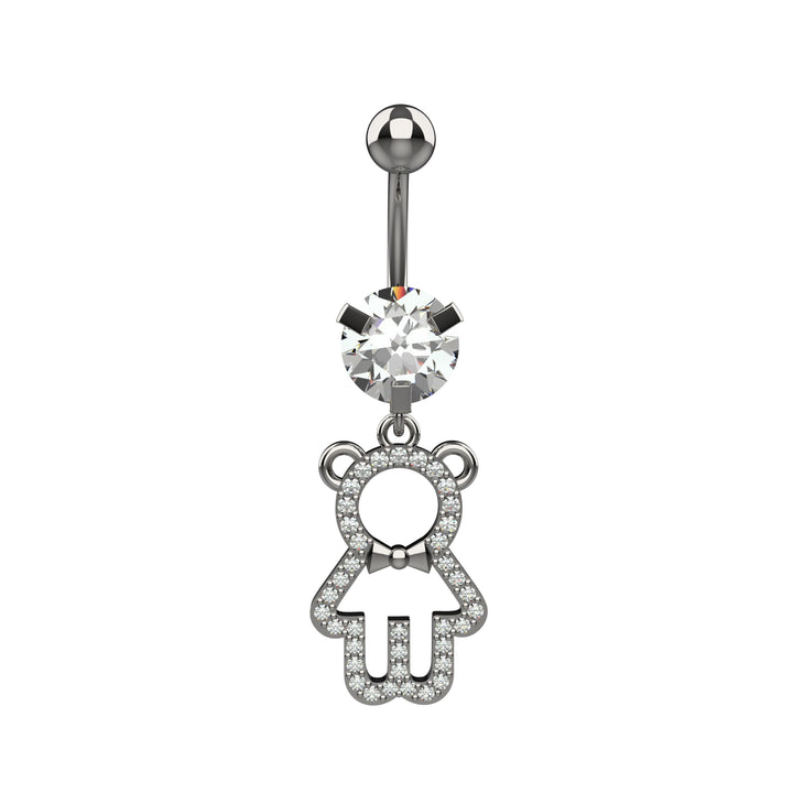 Elegant belly button jewelry – gold & silver finish