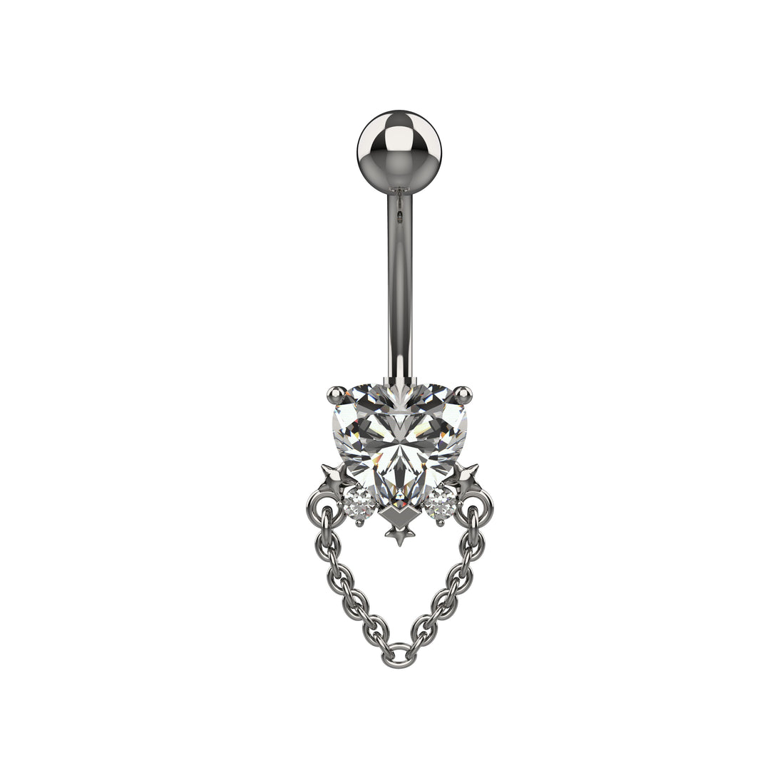 Stylish floating belly button ring – daily wear
