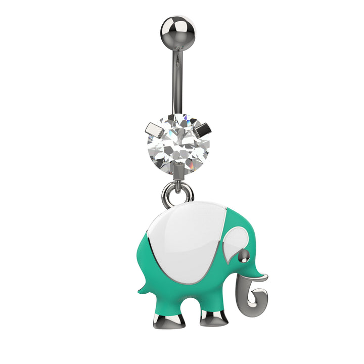Unique belly button ring – elephant style for women