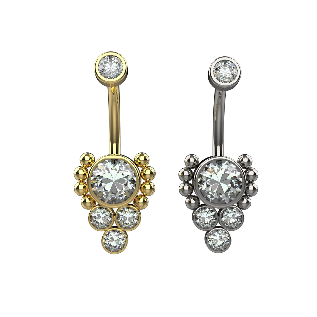 Floating navel ring – stylish belly piercing jewelry
