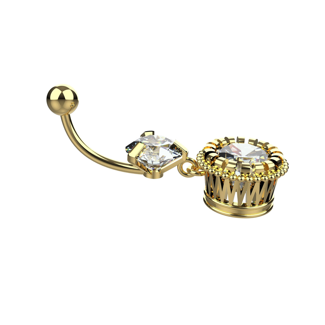 Stylish navel ring – lightweight and comfy