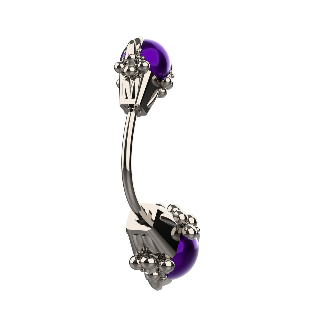 Belly button piercing – silver dainty ring