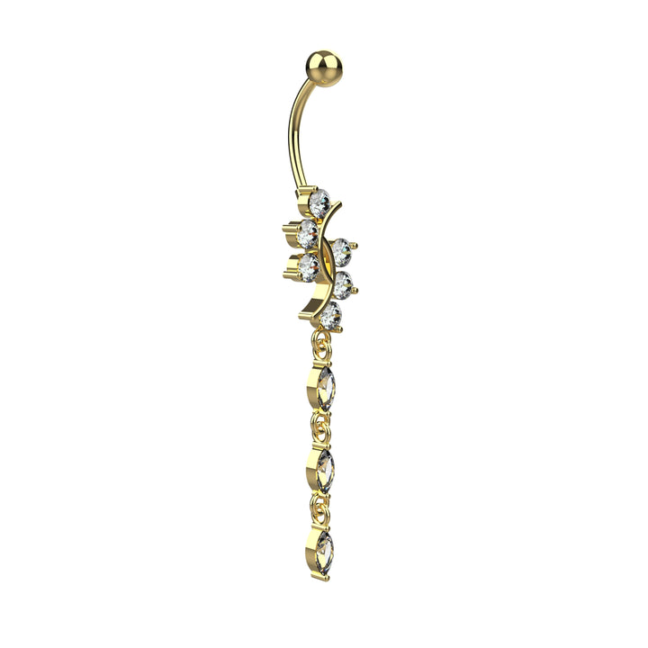 Elegant belly ring – simple and chic design