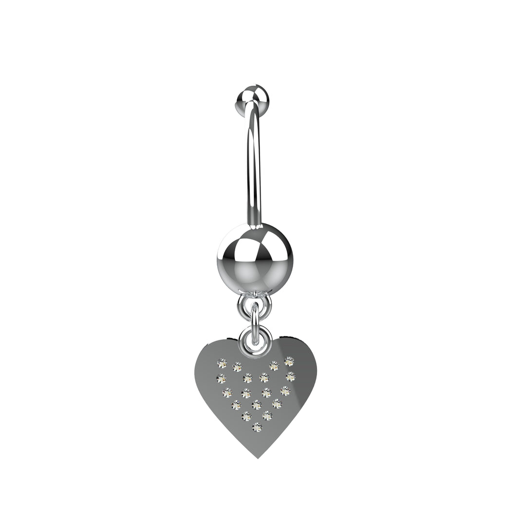 Lightweight navel jewelry – floating ring style