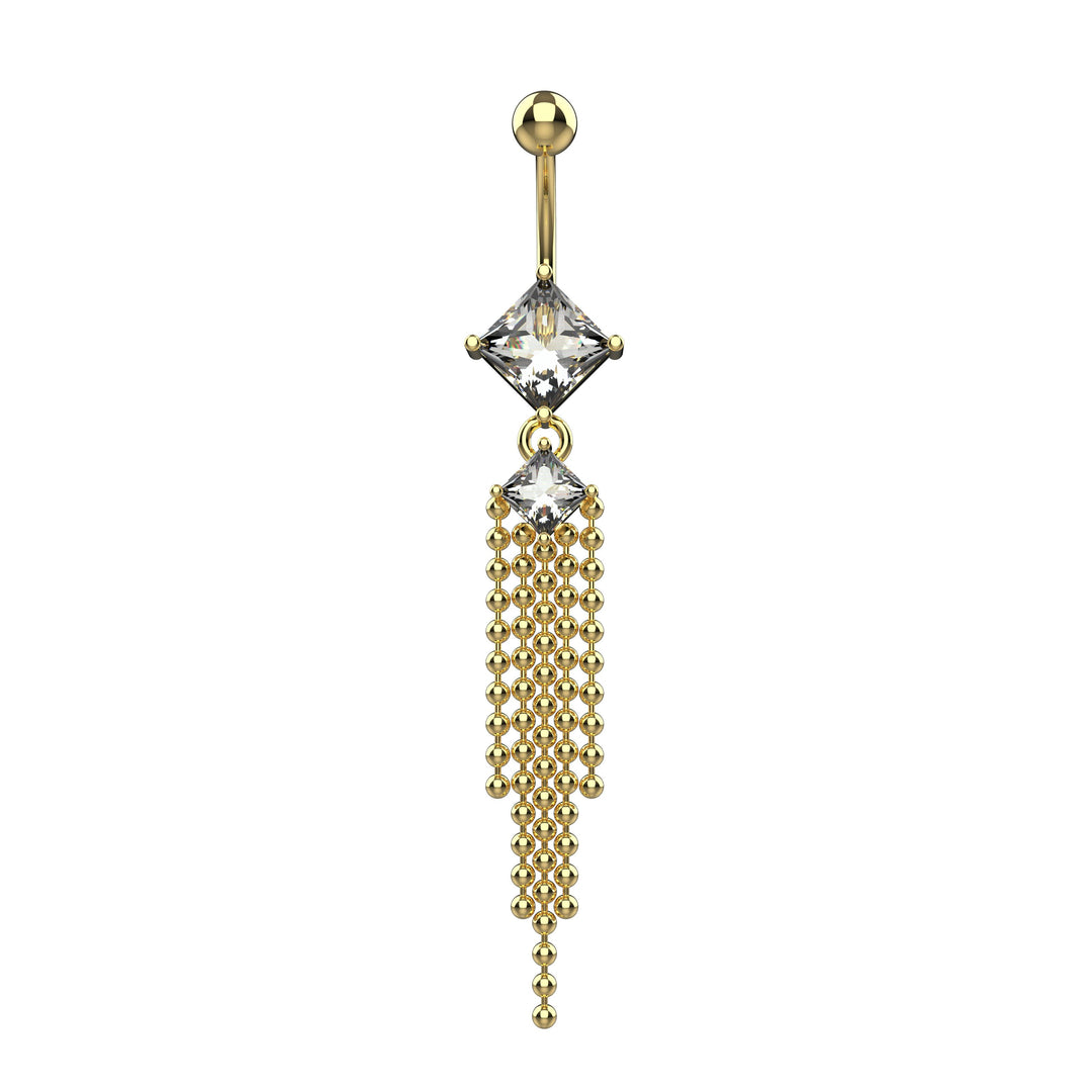 Belly chain navel piercing – chic body jewelry