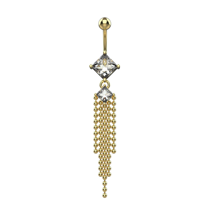 Belly chain navel piercing – chic body jewelry