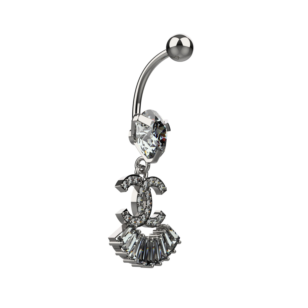 Elegant belly button ring – designer look