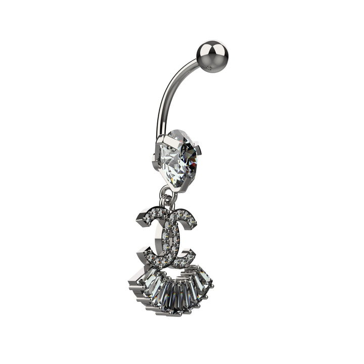 Elegant belly button ring – designer look