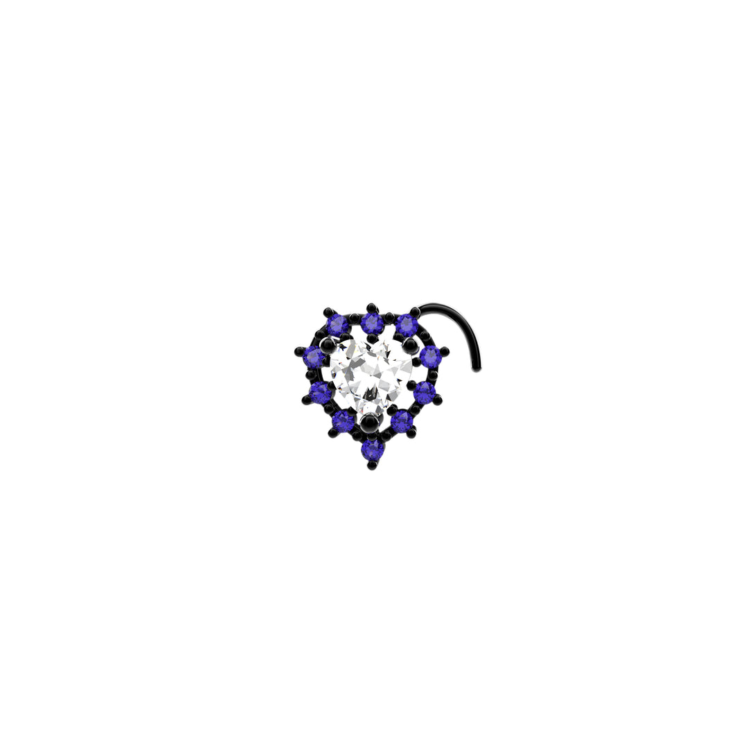 20G gold nose stud