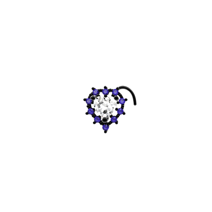 20G gold nose stud