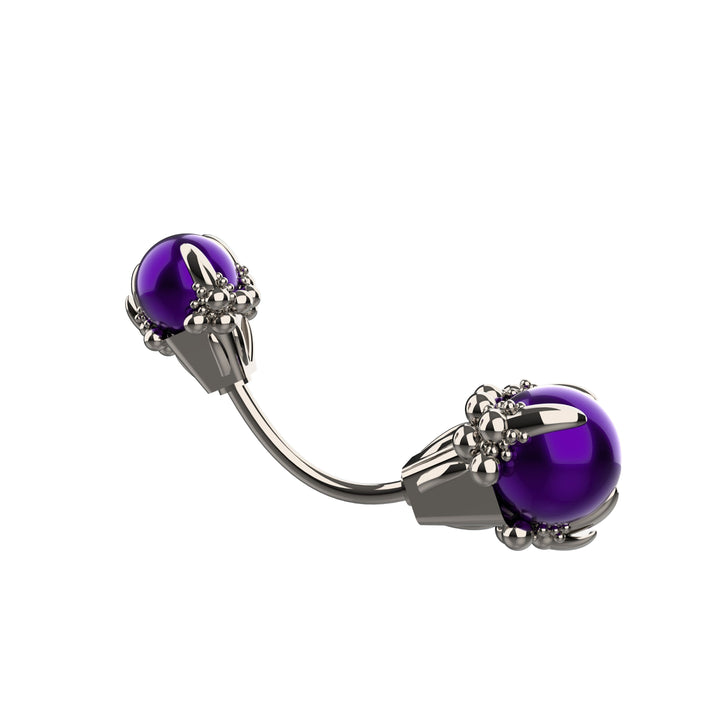 Dainty belly ring – minimal silver belly jewelry