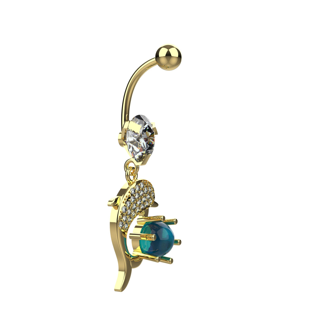 Chic navel jewelry – floating belly button ring