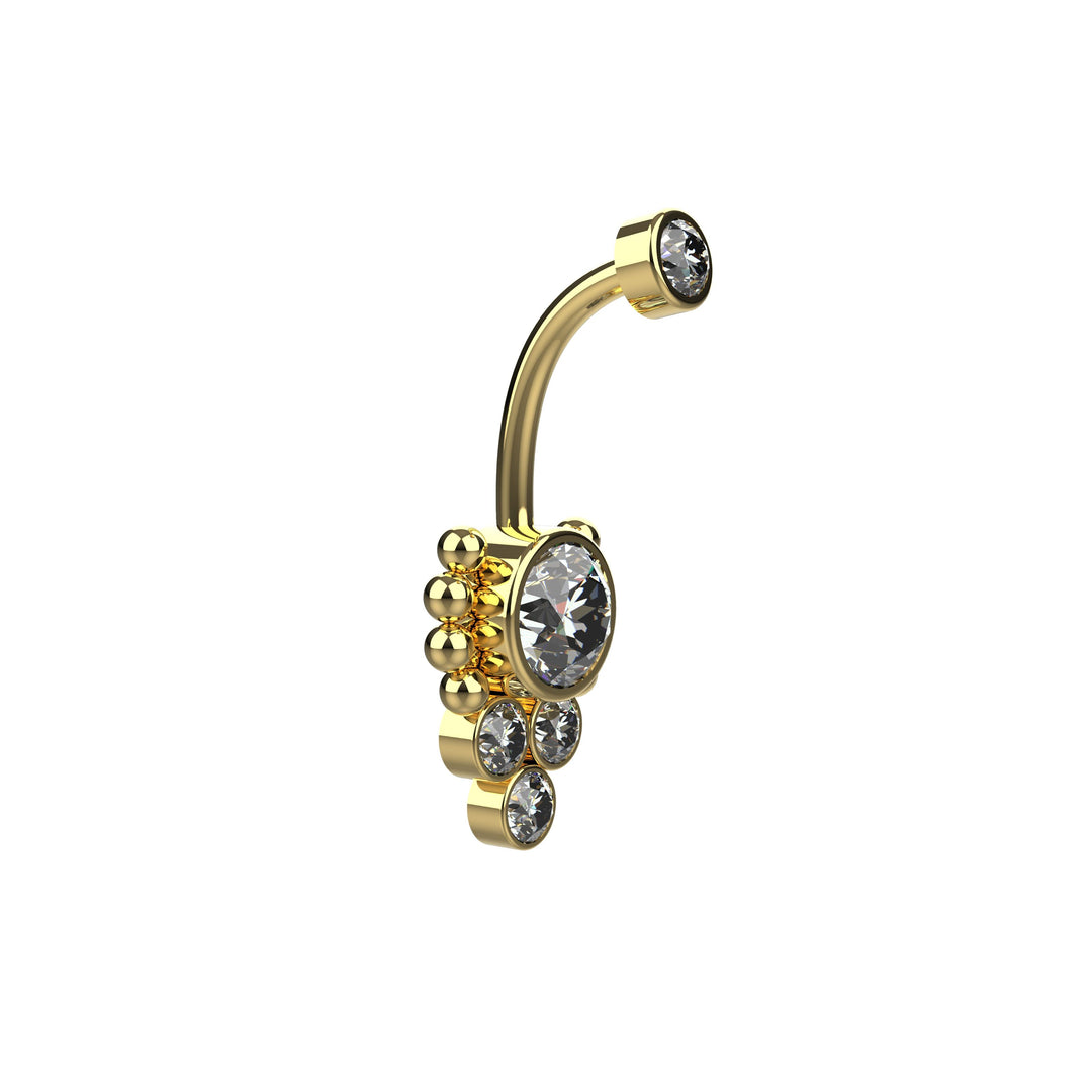 Lightweight navel ring – secure and dainty