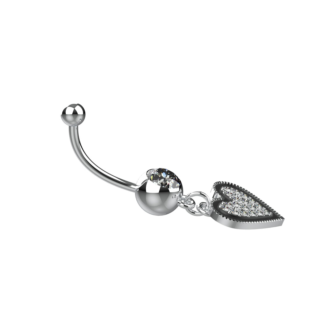 Belly button ring – floating design for comfort