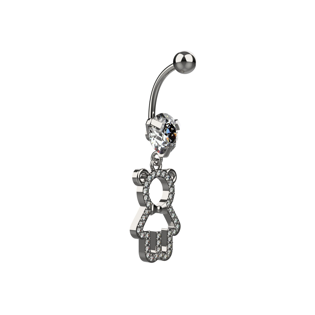 Belly ring in gold – simple navel piercing jewelry