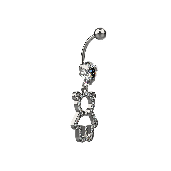 Belly ring in gold – simple navel piercing jewelry