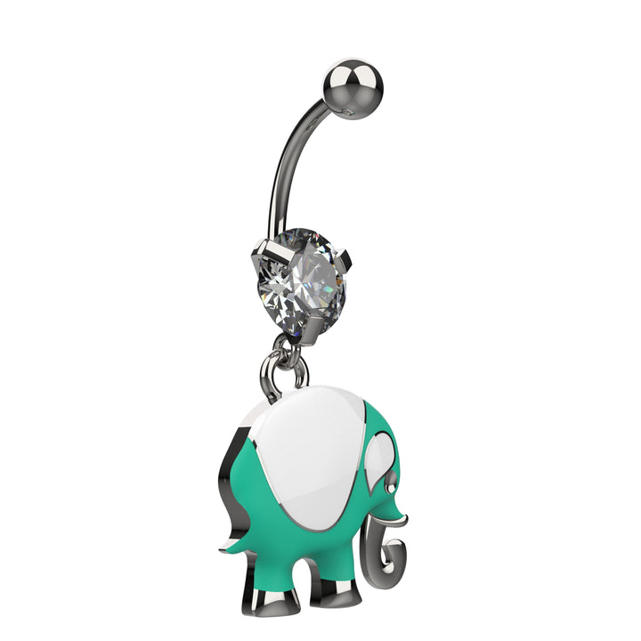 Cute animal piercing – elephant belly ring