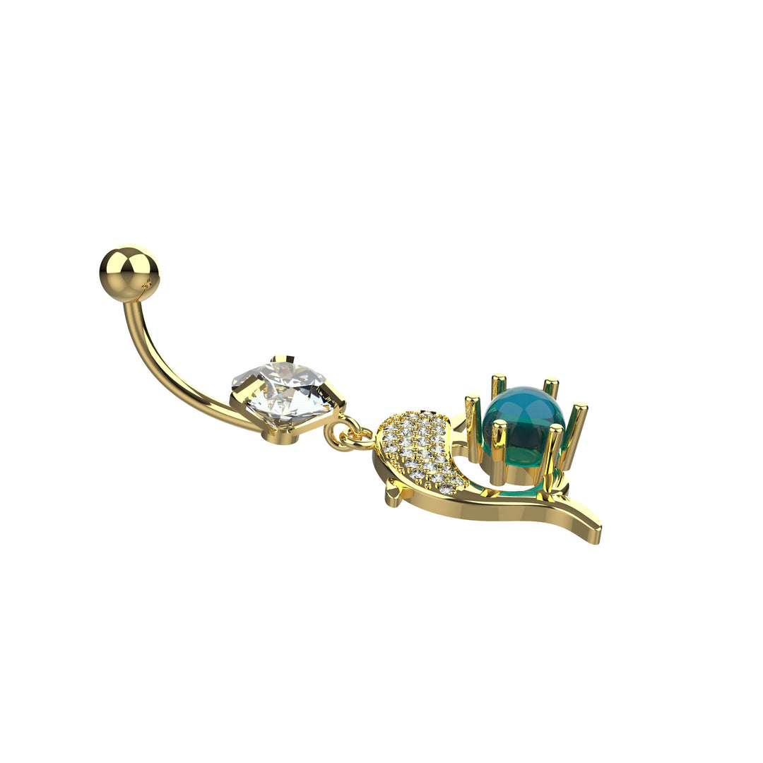 Floating navel piercing – Belly ring for women