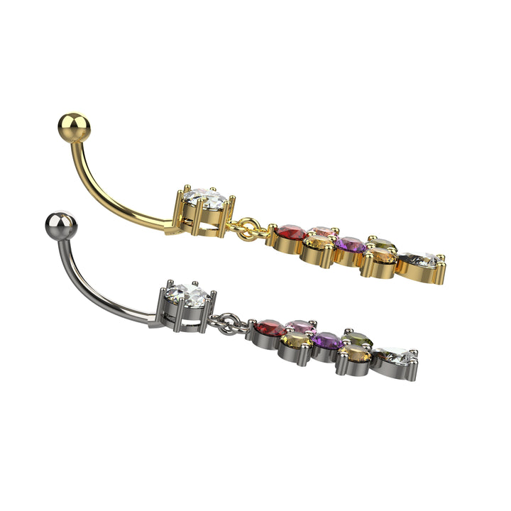 Belly ring – modern floating navel design