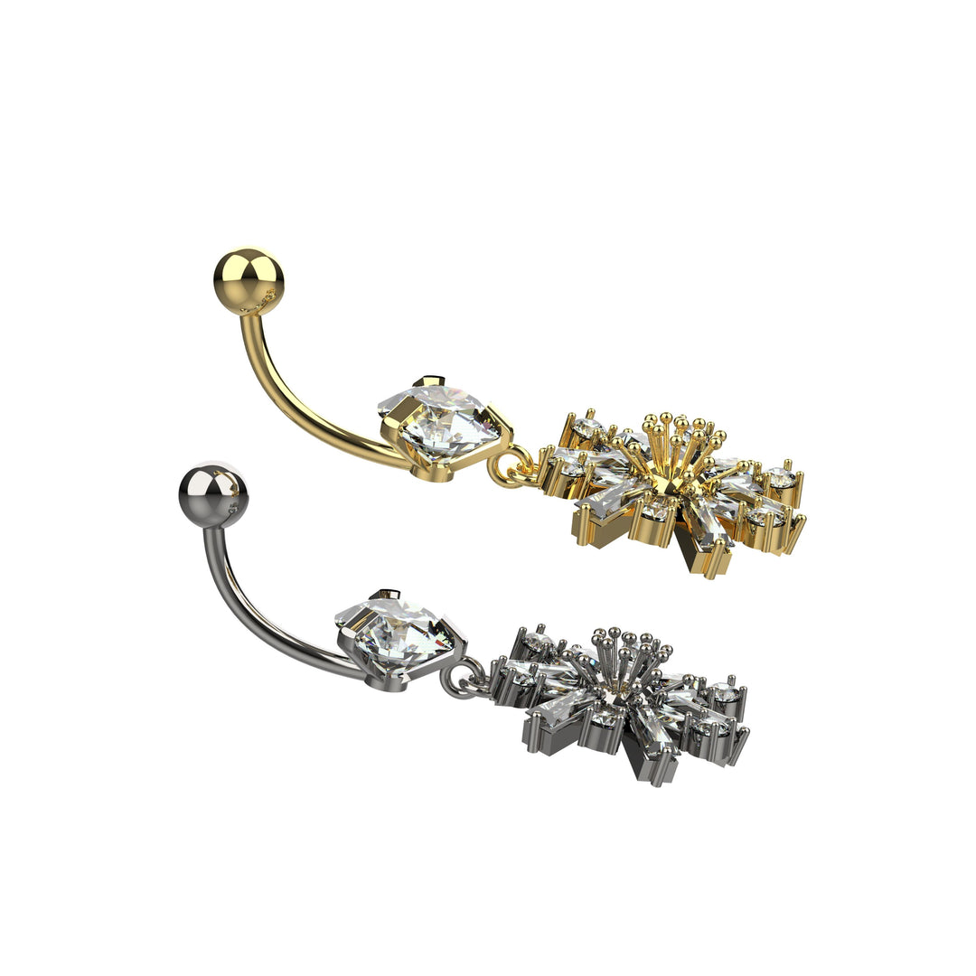 Belly button rings – elegant gold designs