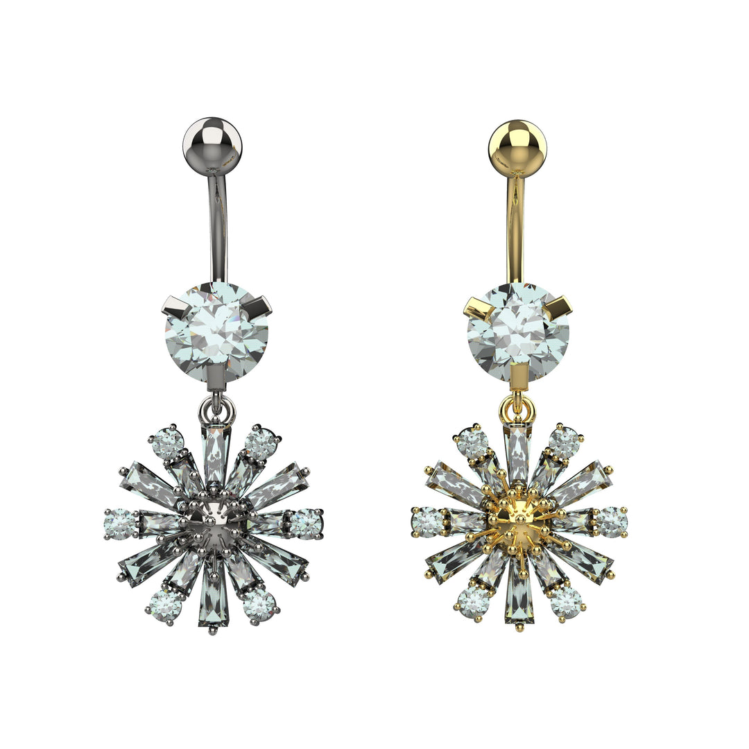 Gold belly ring – classic navel piercing jewelry
