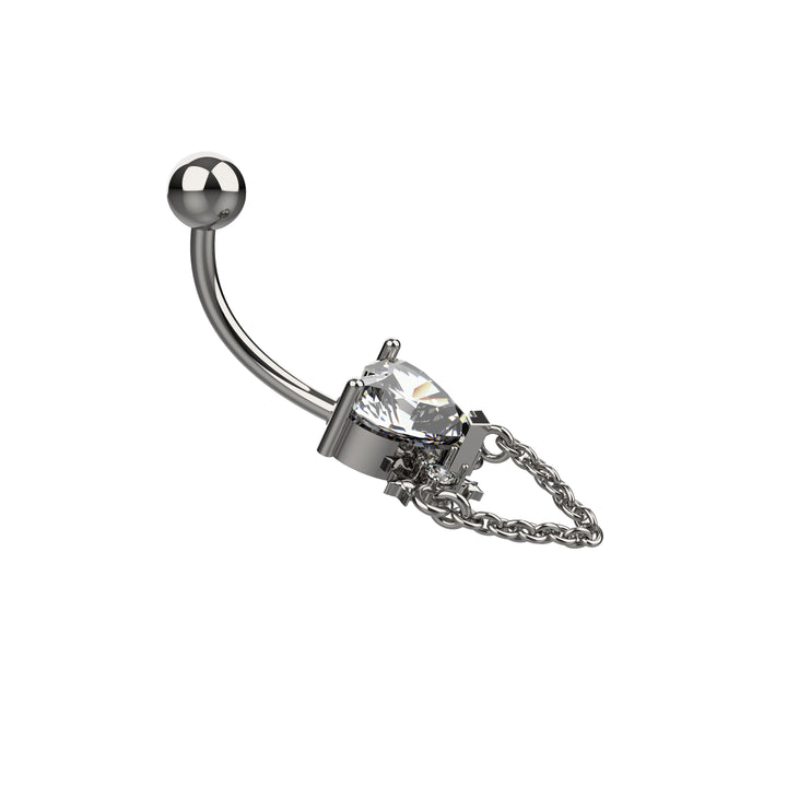 Modern Piercing Style – Floating Navel Belly Ring
