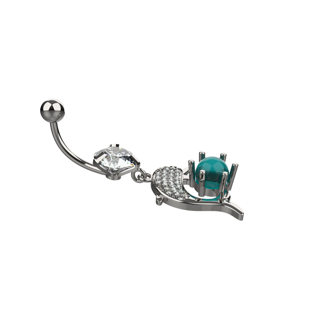 Floating Navel Piercing – Belly Ring for Women