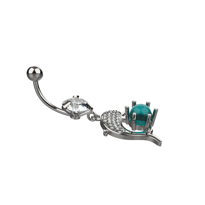 Floating Navel Piercing – Belly Ring for Women