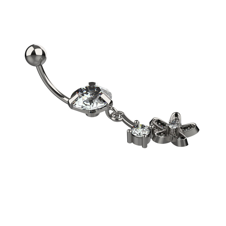 Lightweight gold navel jewelry for women piercing